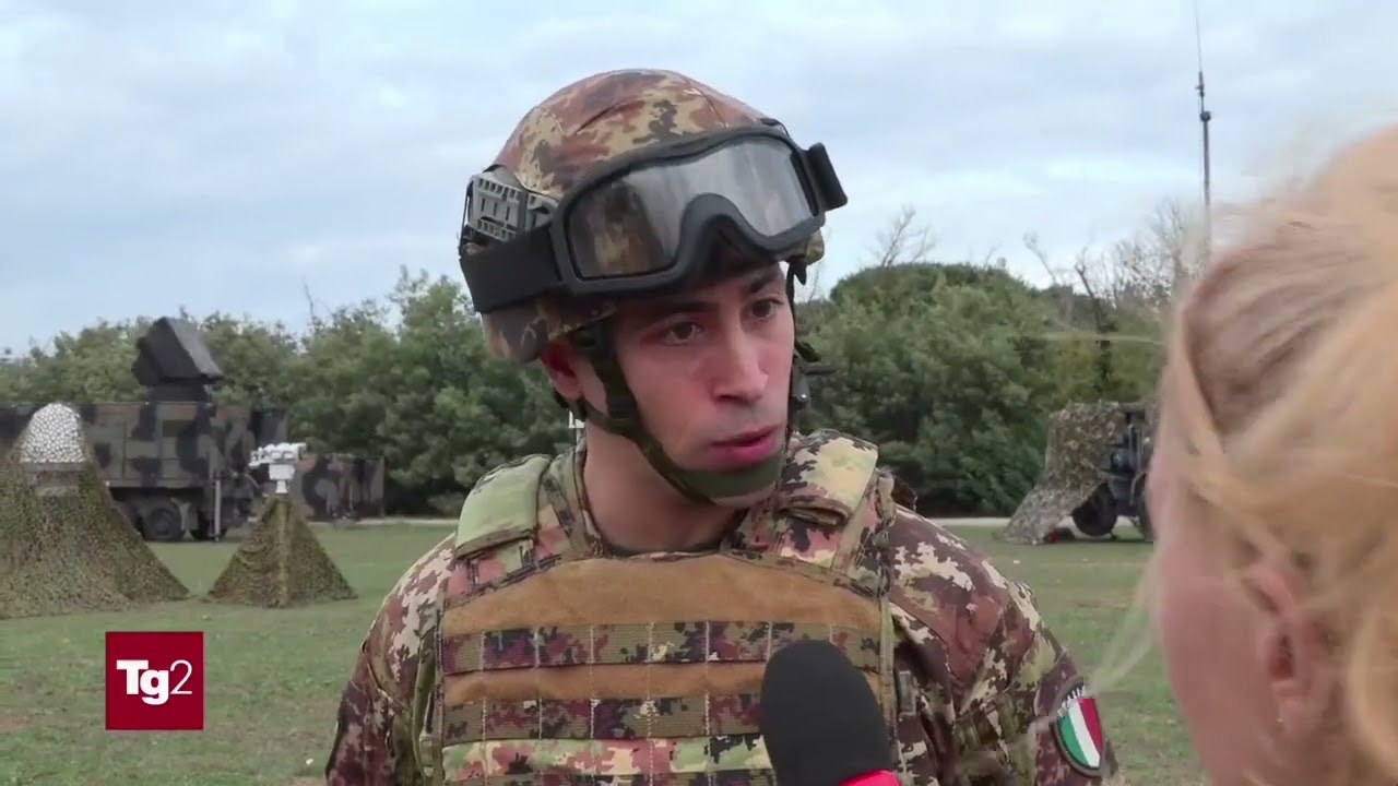 Tg2 Rai 1/11/2025 : difesa contraerea antidrone Esercito Italiano. 
