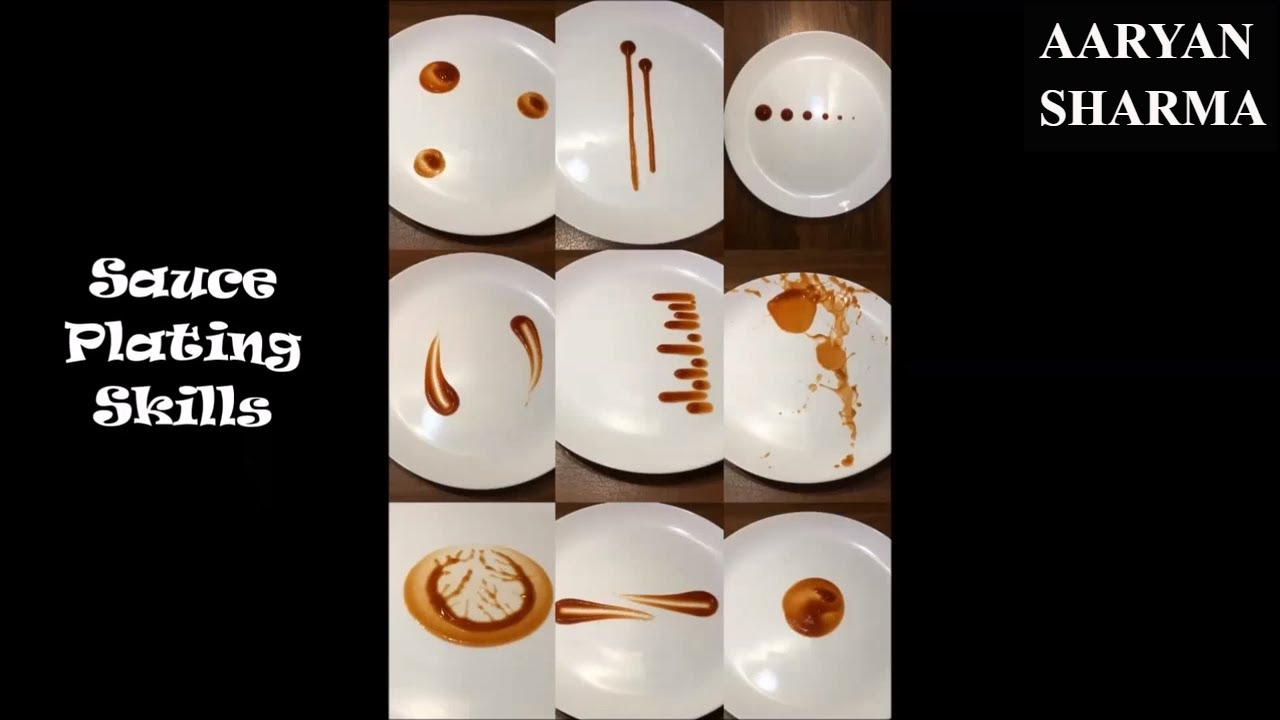 13  Sauce Plating Skills/Ideas