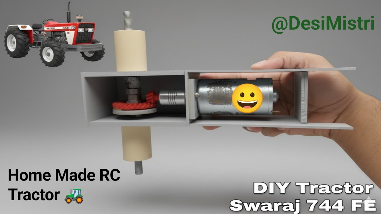 PVC Pipe se RC Swaraj Tractor Banana Part-1 | Gearbox & Motor Fitting | #DesiMistri