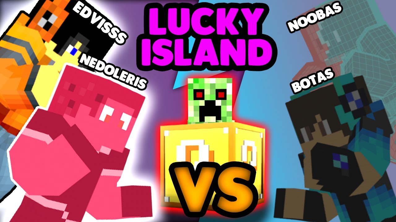 AR GALI LABIAU NESISEKTI?!  Minecraft: Lucky Islands w/ Edvisss
