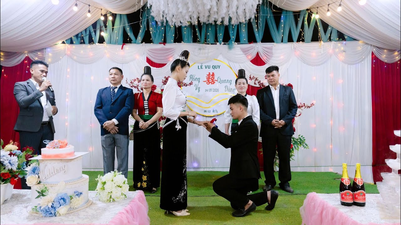 Toàn Cảnh Lễ Vu Quy : Hồng Vy - Quang Dũng Tại Tổ 11 Xã Sông Mã 24 - 01 - 2026