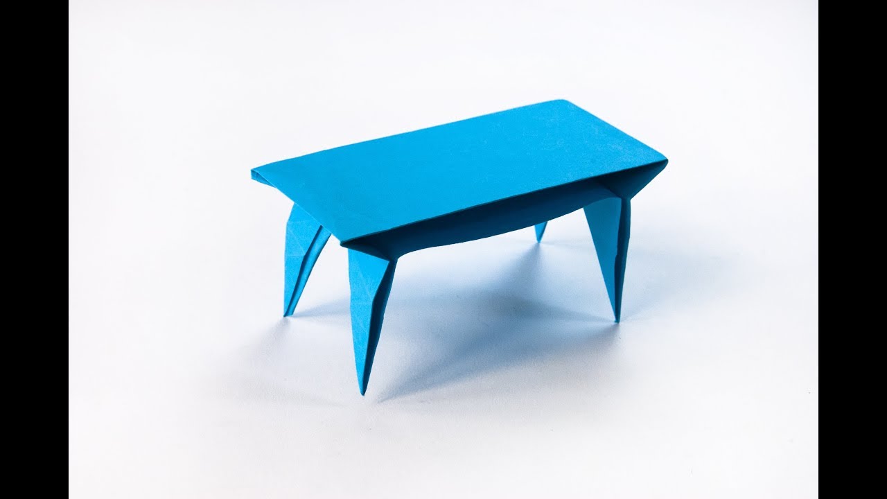 Cómo hacer una mesa de papel papiroflexia