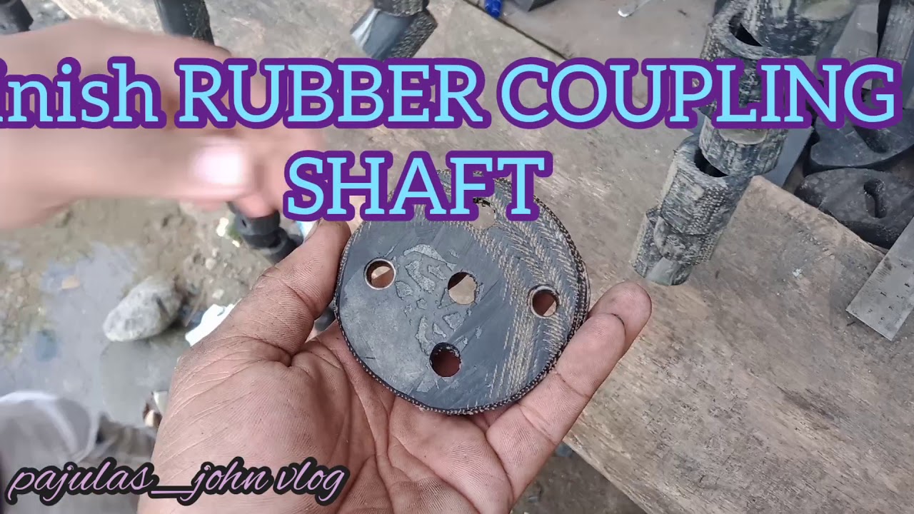 making Rubber coupling shaft for Hilux surf🚛 using truck tire