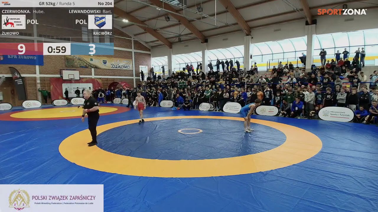 ZAPASY - (M2) Mistrzostwa Polski U15 styl klasyczny  - Żukowo 2026. Mata 2. Dzień 2.