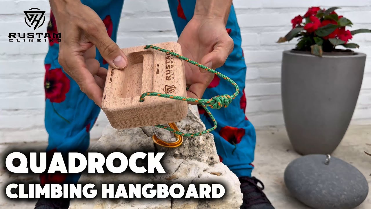 RUSTAM CLIMBING QuadRock hangboard for climbers