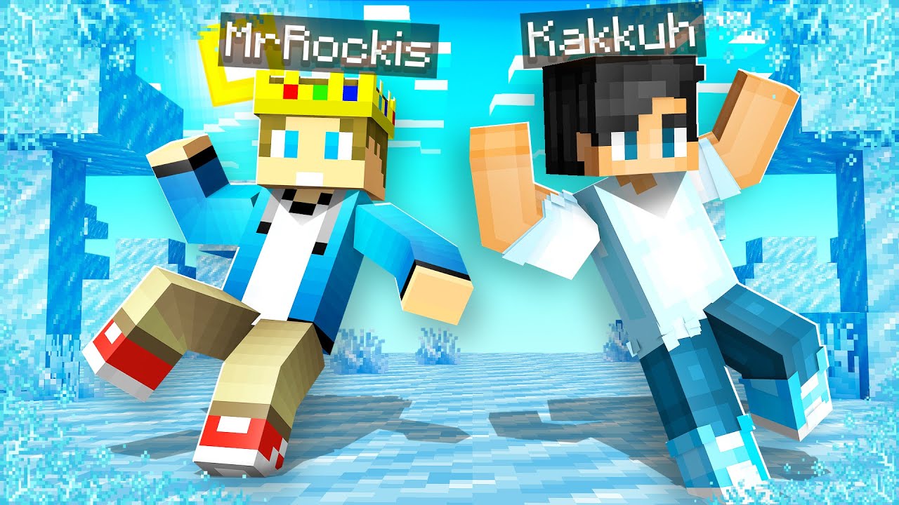 Minecraft, MUTTA Maailma On LIUKAS?! w/@Kakkuh