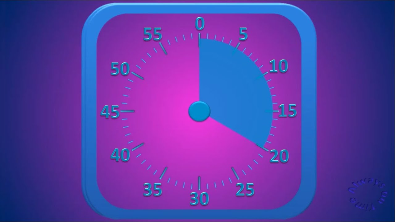 20 minutes visual timer for classroom