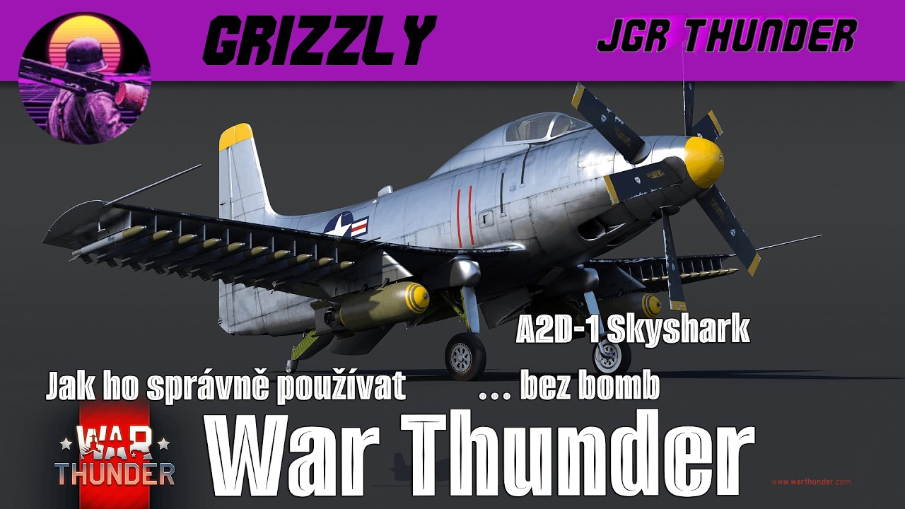 War Thunder - A2D-1 Skyshark - Turbostíhací bitevník