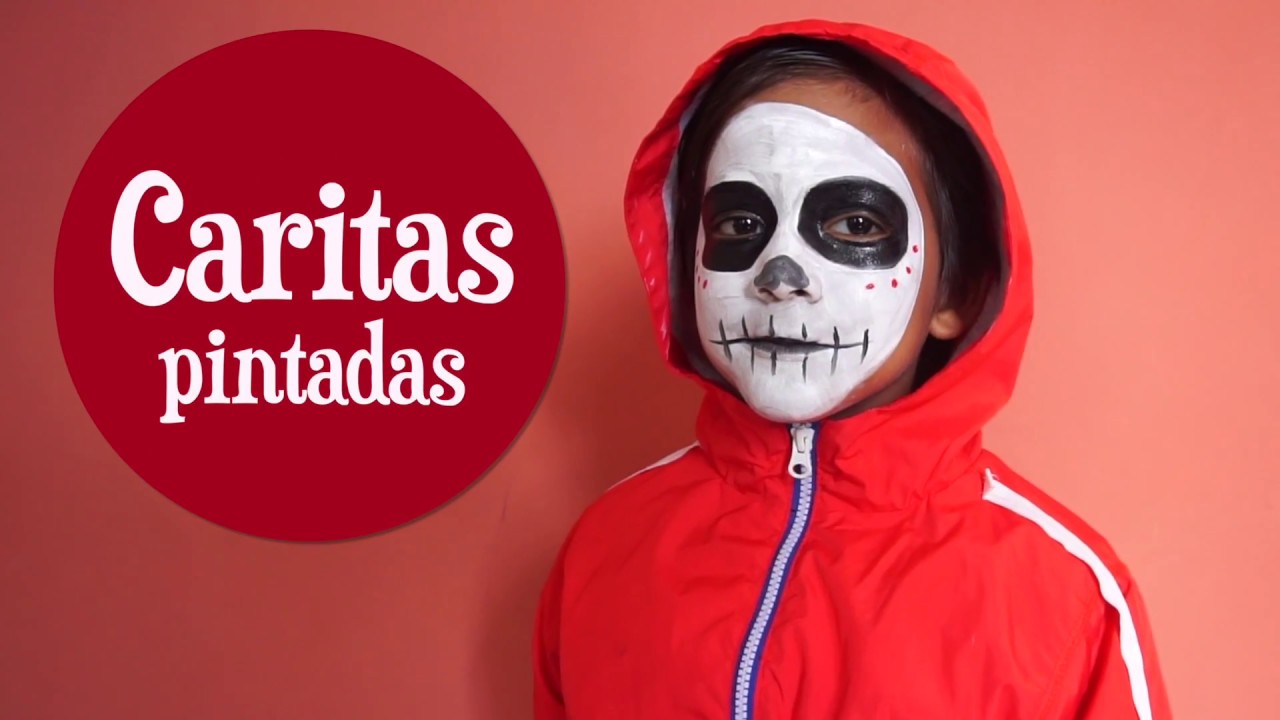Tutorial: Pintacaritas - C&oacute;mo pintar caritas de ni&ntilde;os. (Calaveras)