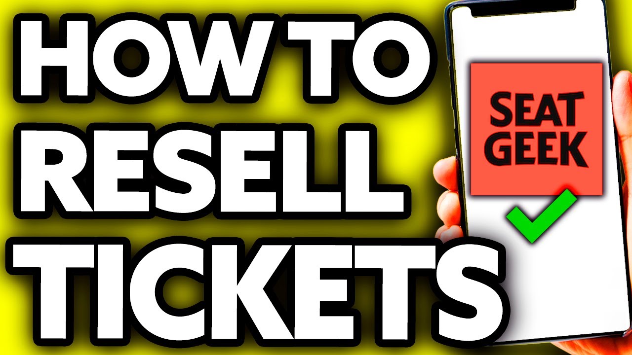 How To Resell Tickets on Seatgeek (Very Easy!)