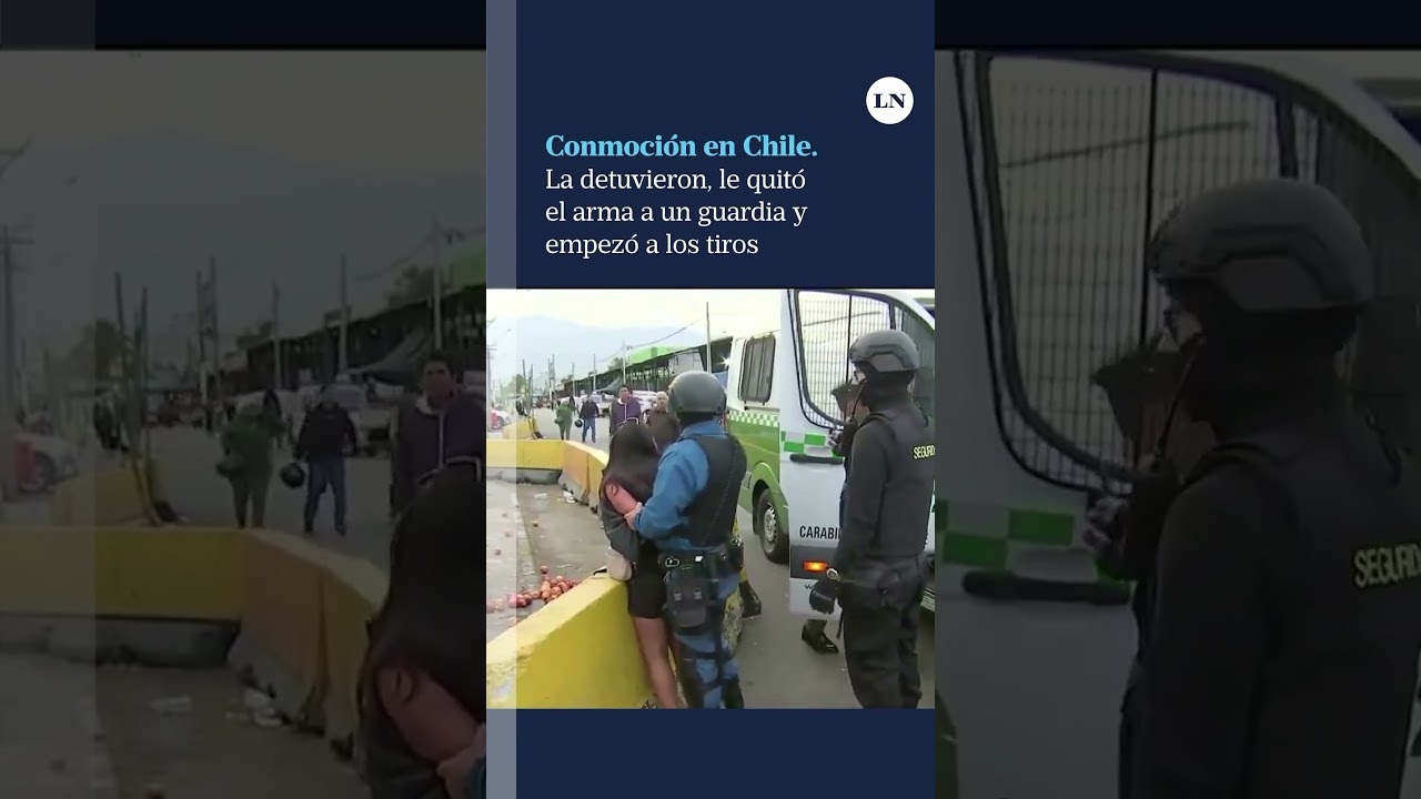Chile: detuvieron a una mujer, le rob&oacute; el arma a un guardia y comenz&oacute; a disparar