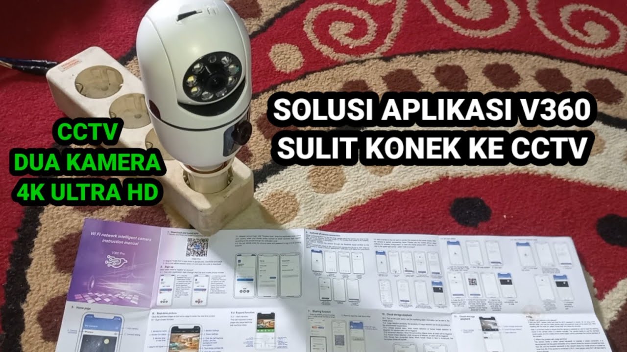 CARA MENGHUBUNGKAN CCTV KE HP DENGAN APLIKASI V360