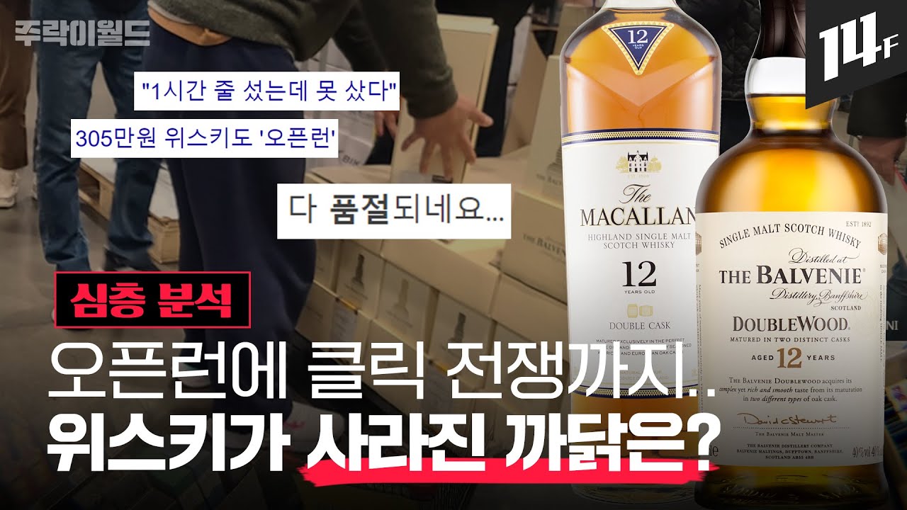 수입사 창고에도 재고 없다?? 위스키 가격 언제까지 오를까? 위스키 품절 대란 심층 분석 | 주락이월드 / 14F