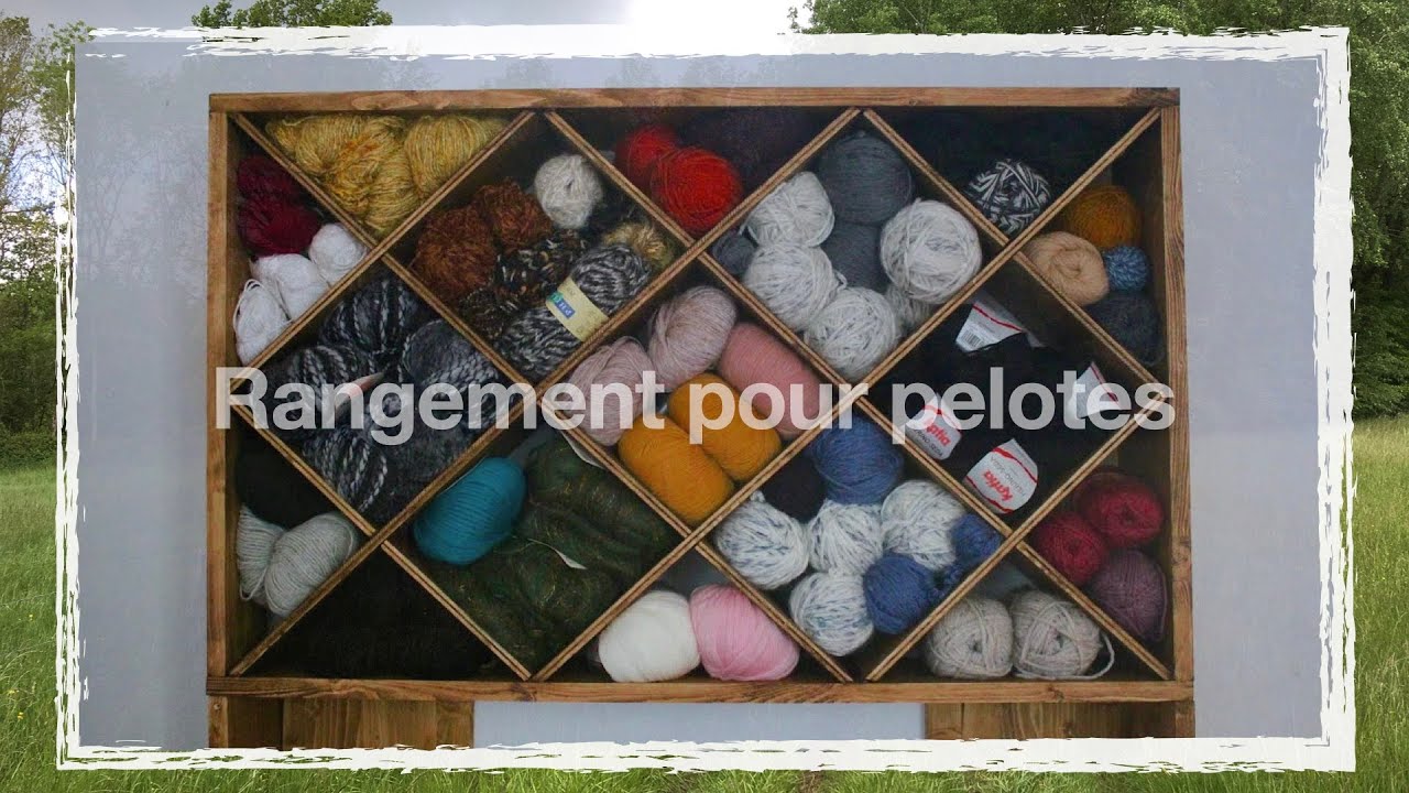 DIY : Meuble &agrave; laine / Rangement pour pelotes