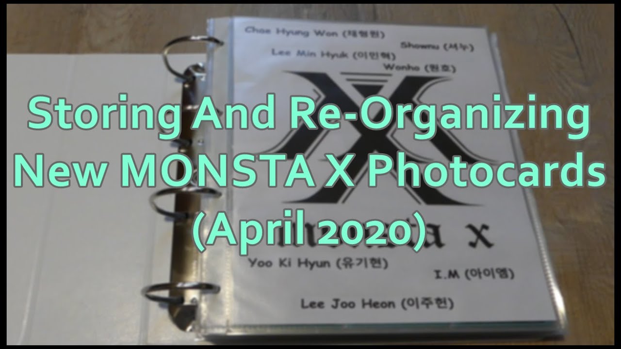 A Very Long Storing and Re-Organizing Video | MONSTA X Photocards