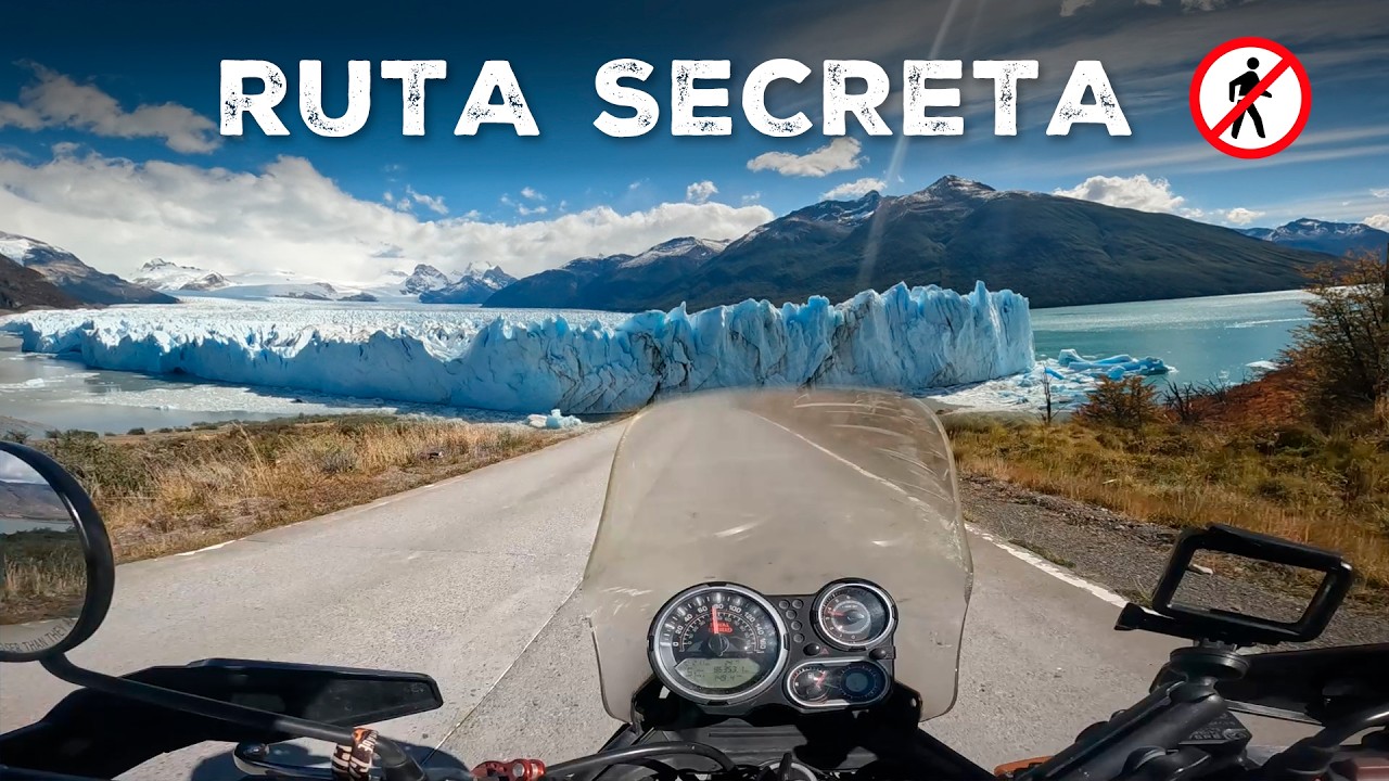 exploré  RUTA NO OFICIAL al Perito Moreno que NADIE CONOCE  y perdí el celular | Suramerica moto E10