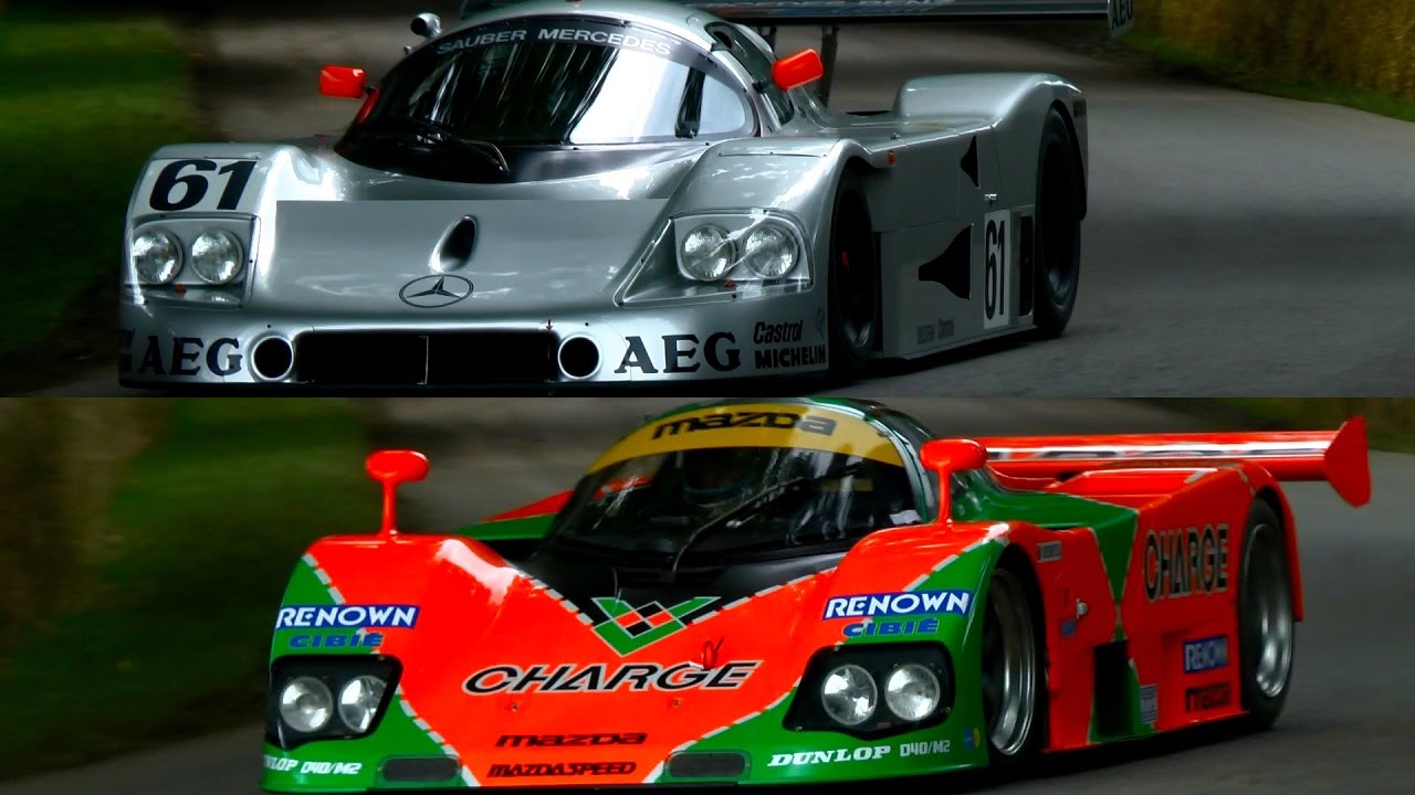 80s & 90s Le Mans Cars Making Noise at Goodwood FoS
