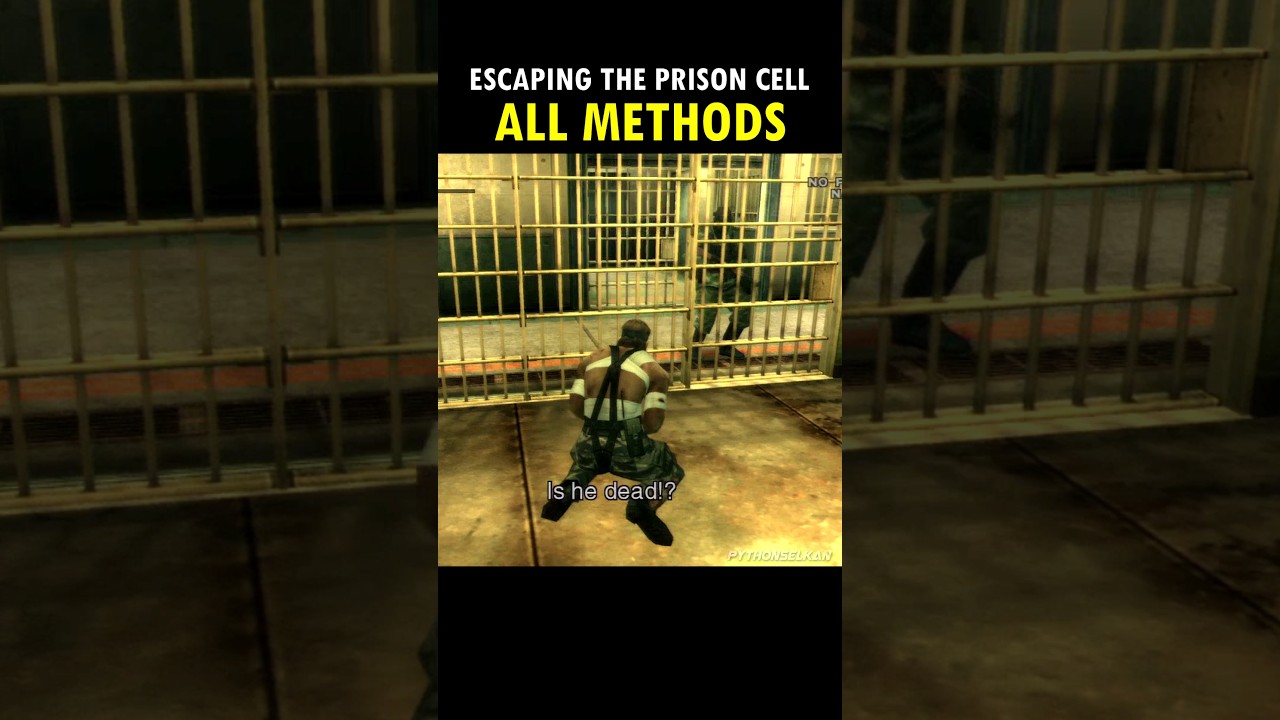 All 3 Ways to ESCAPE Prison in Metal Gear Solid 3! 🐍