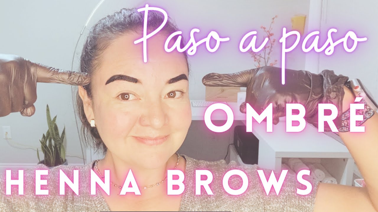 Paso a paso Henna Diseño y aplicación de cejas Ombré 🔥 Elleebana Henna Ombré Brows. Autoaplicacion