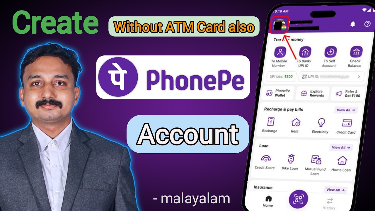 How to Create PhonePe Account 2026 Malayalam | Create PhonePe Account | PhonePe UPI PIN Set