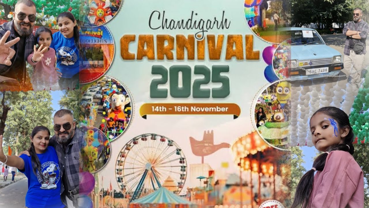 Chandigarh Carnival 2025 | Sector 10 Leisure valley | Music,Art, Food & Rides | Chandigarh Carnival