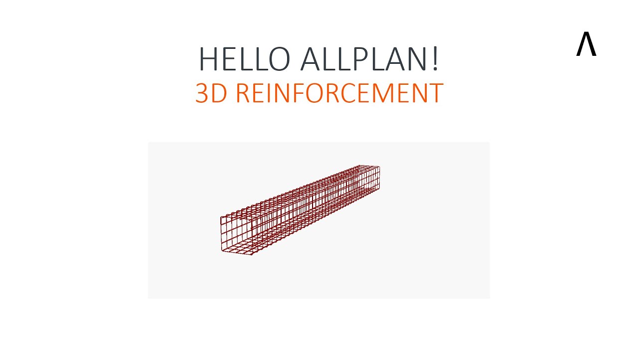 Hello Allplan! 3D Reinforcement