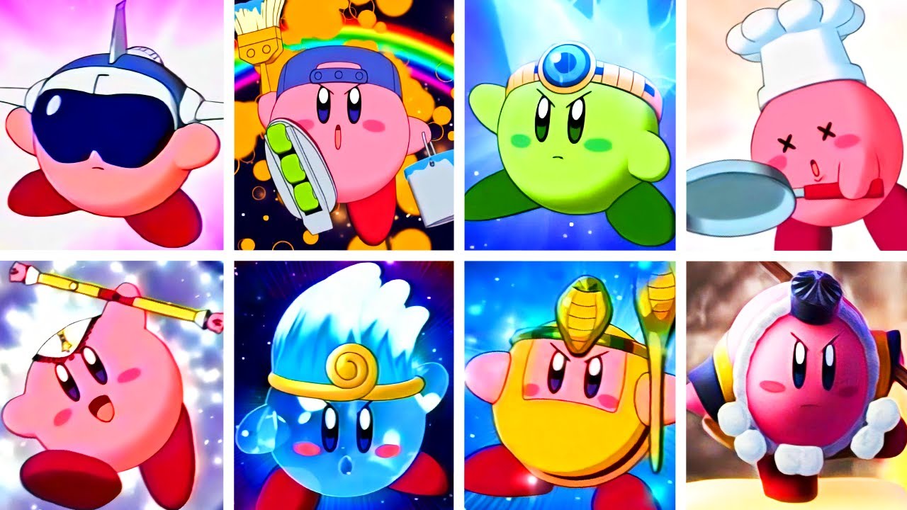 Kirby: Right Back at Ya! - All Copy Ability Transformations