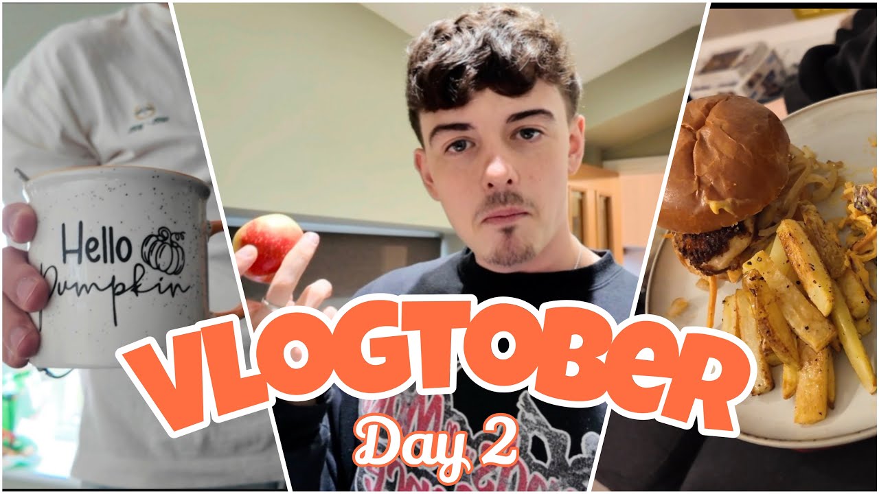 VLOGTOBER DAY 2! 🎃 | DIY Home Projects + HelloFresh Review | Prep for Tulleys Shocktoberfest!