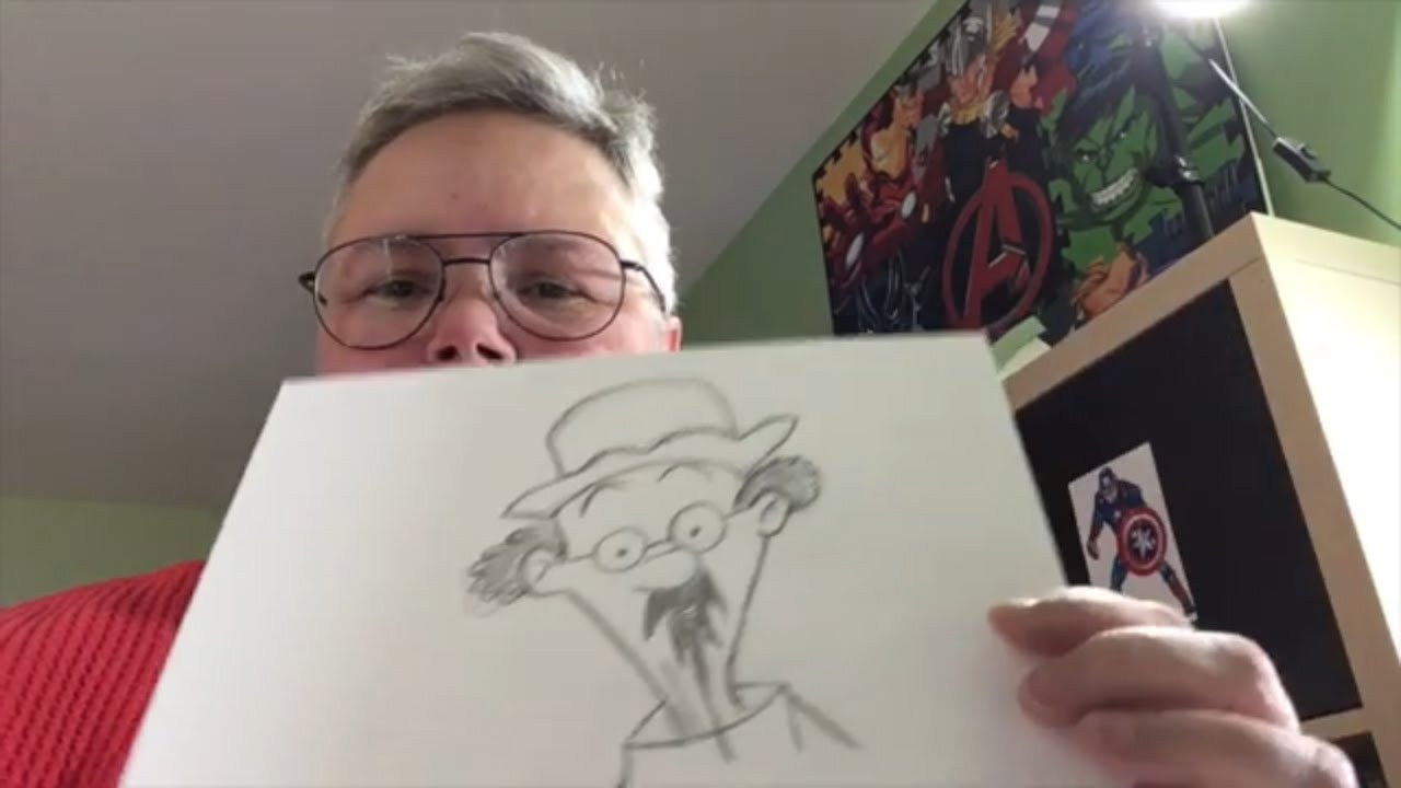 Comment dessiner Professeur tournesol avec Joce