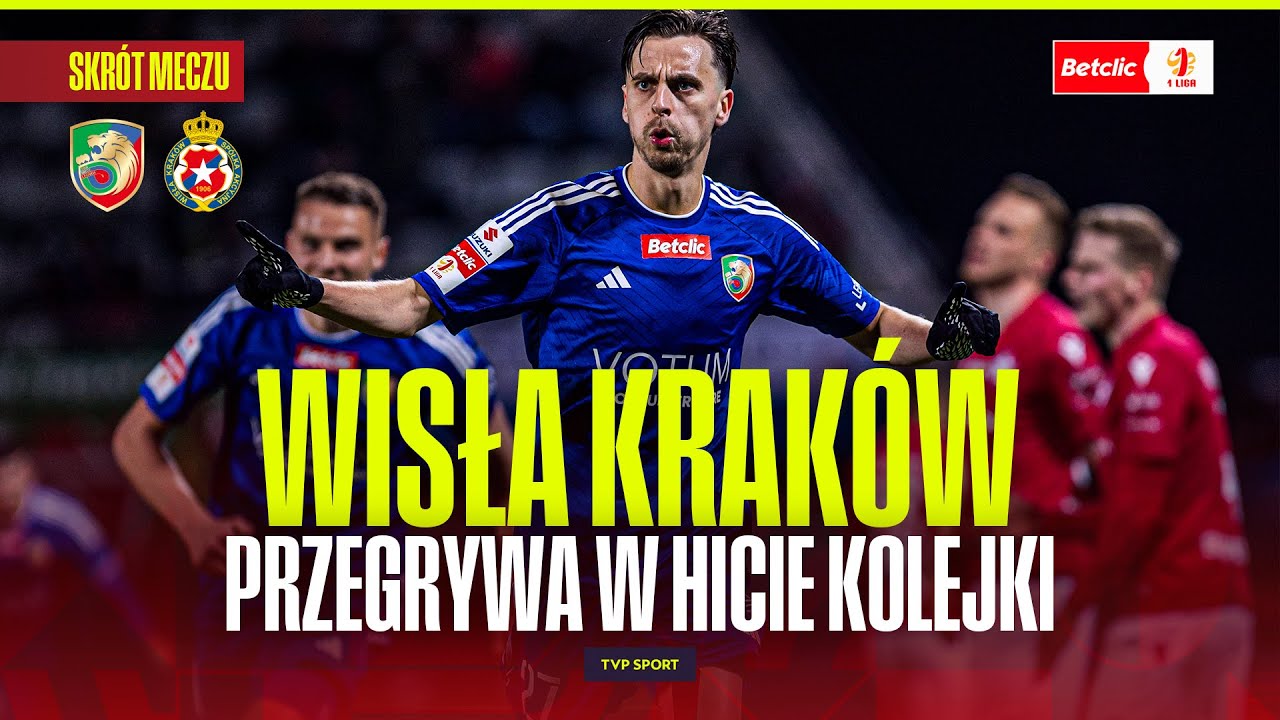 SKR&Oacute;T: MIEDŹ LEGNICA &ndash; WISŁA KRAK&Oacute;W. BIAŁA GWIAZDA PRZEGRYWA W HICIE KOLEJKI! BETCLIC 1 LIGA
