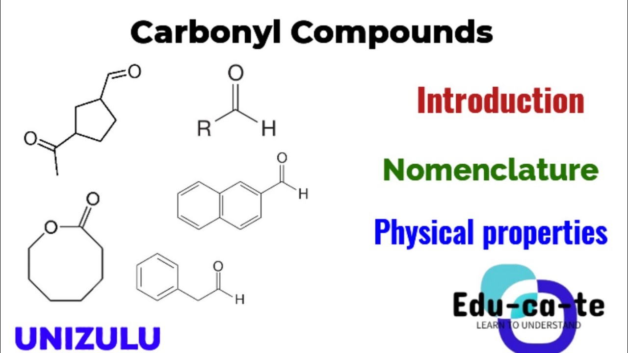 Carbonyl Compounds - Introduction, Nomenclature and Physical properties (UNIZULU)