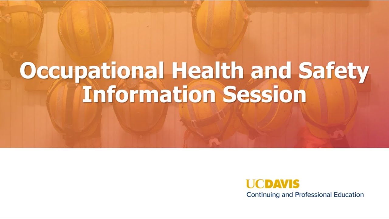 Workplace Health and Safety Online Information Session