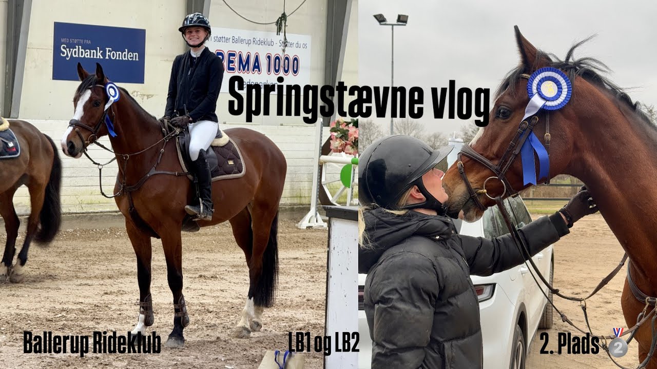 Springstævne vlog, Ballerup Rideklub. 2 plads