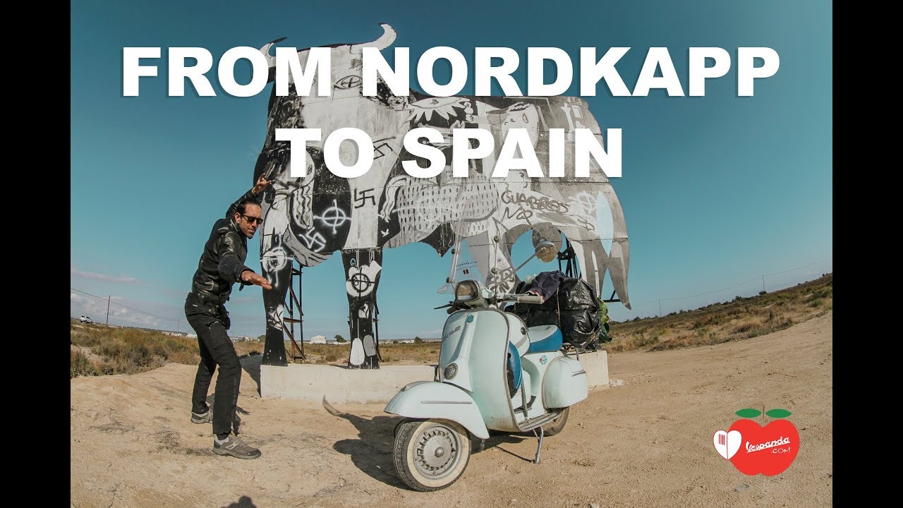 🎼 From Nordkapp to Spain by Vespa