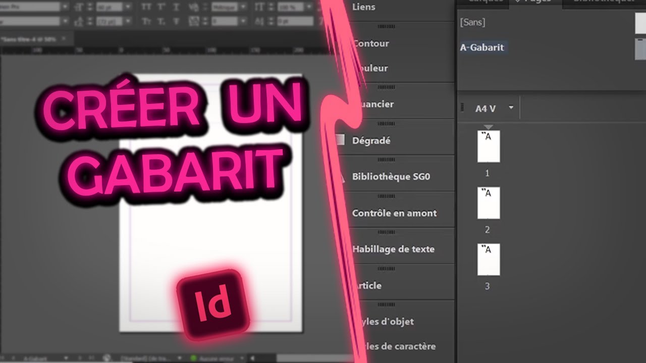 TIPS Indesign : Créer un gabarit