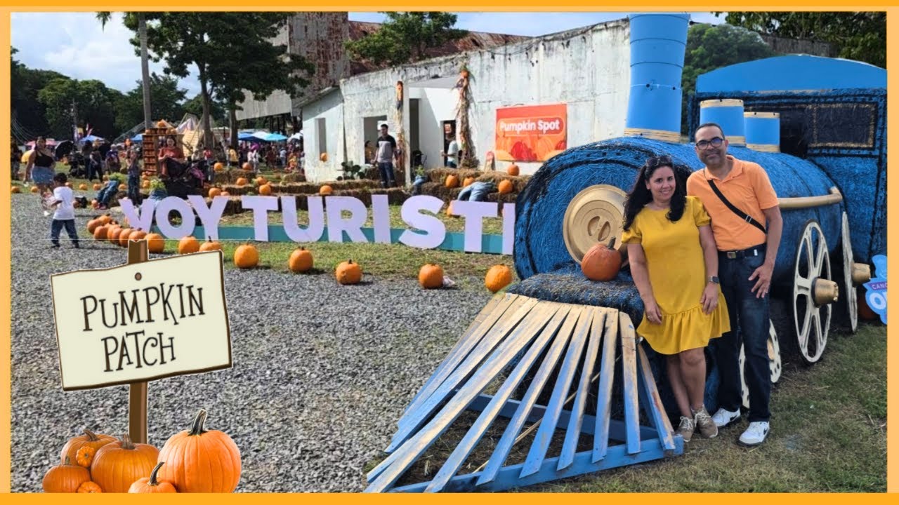 Nuestro primer 🍂PUMPKIN PATCH 🍂 aquí en Puerto Rico😊Nosotros 2 solitos 😍 había mucha gente