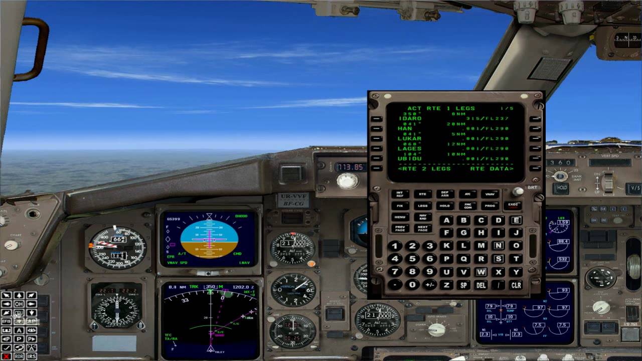 Captain Sim Boeing 757 Tutorial Flight [German] part2