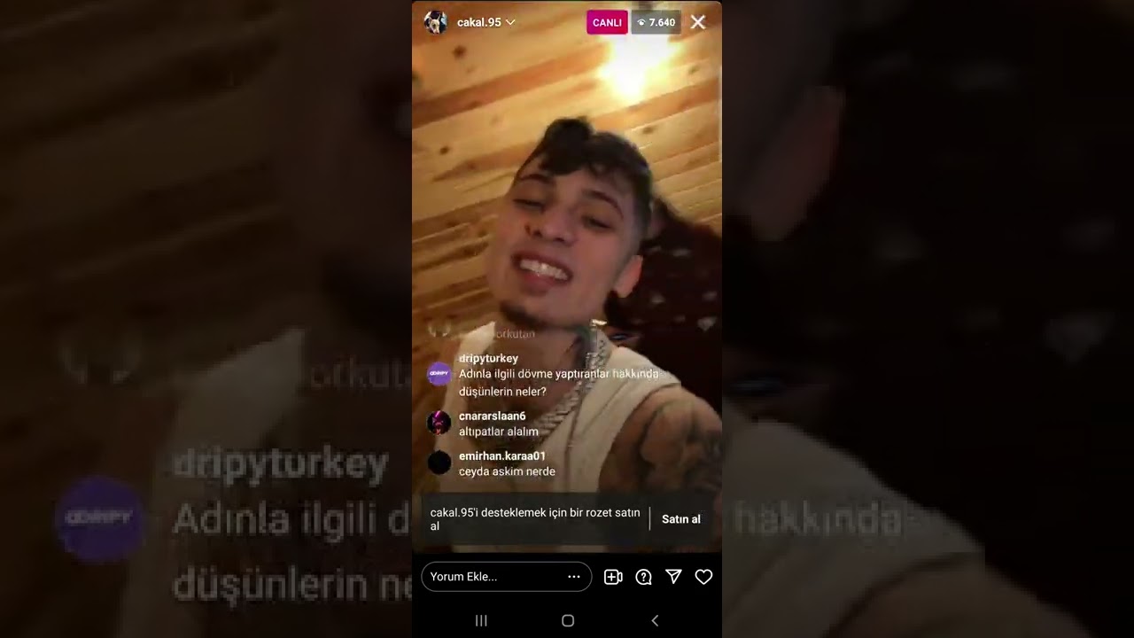 CAKAL 28 OCAK 2022 GECESI INSTA LIVE
