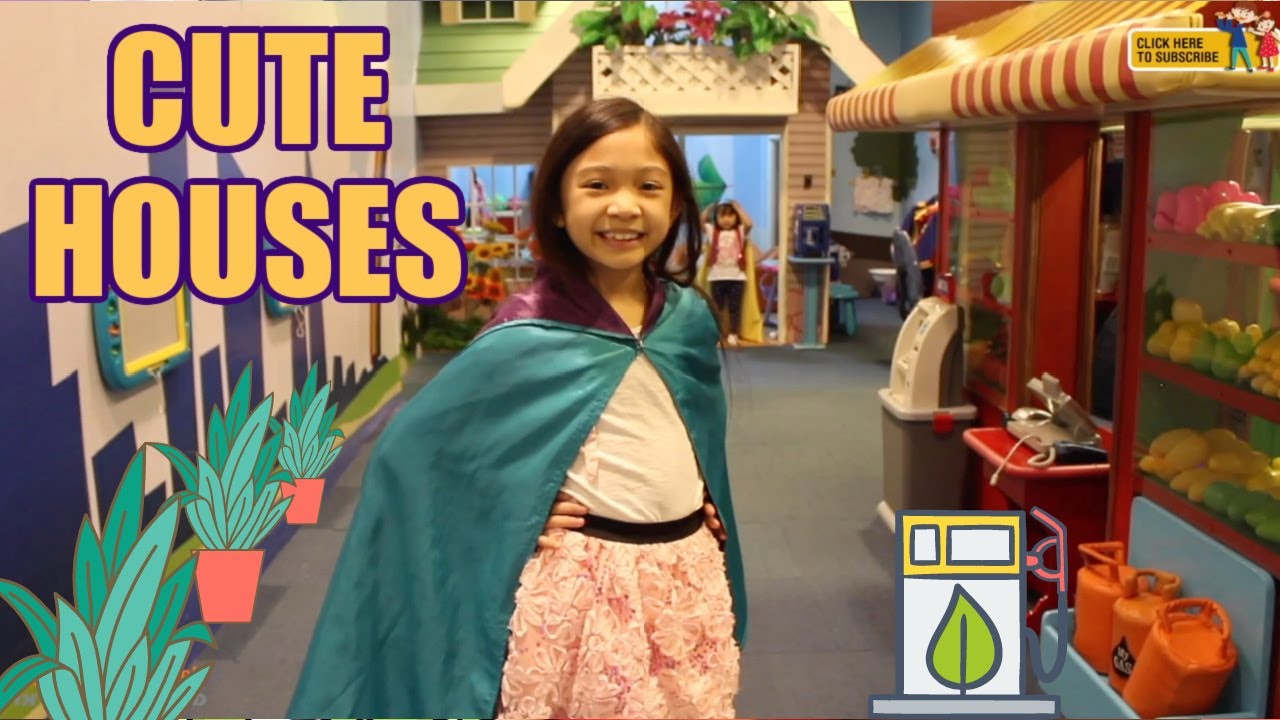CUTE Indoor Playground with Small Buildings, Daddy Yan's Birthday  | Kaycee & Rachel Old Videos