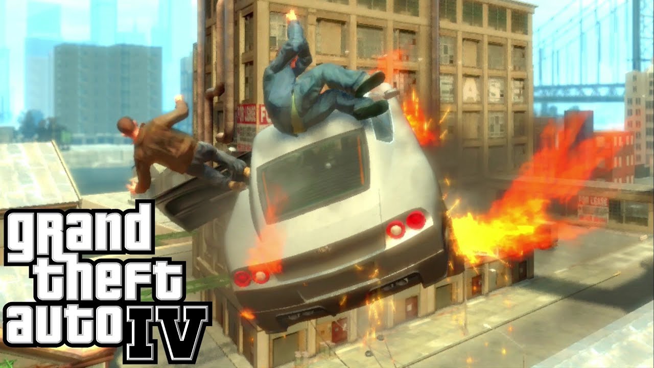 GTA IV - Crashes, Bailouts, Ragdolls & Fails Compilation #21 [1080p]