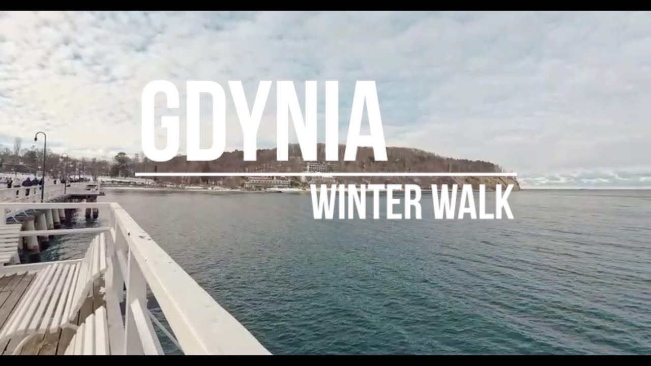 GDYNIA WINTER WALK / 4K POV Cozy Snowy Streets & Baltic Sea Views