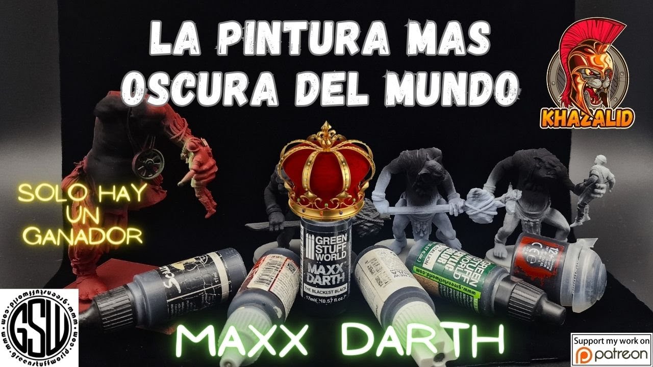 Review  Pintura MAS OSCURA del MUNDO Maxx Darth Black Paint@greenstuffworld