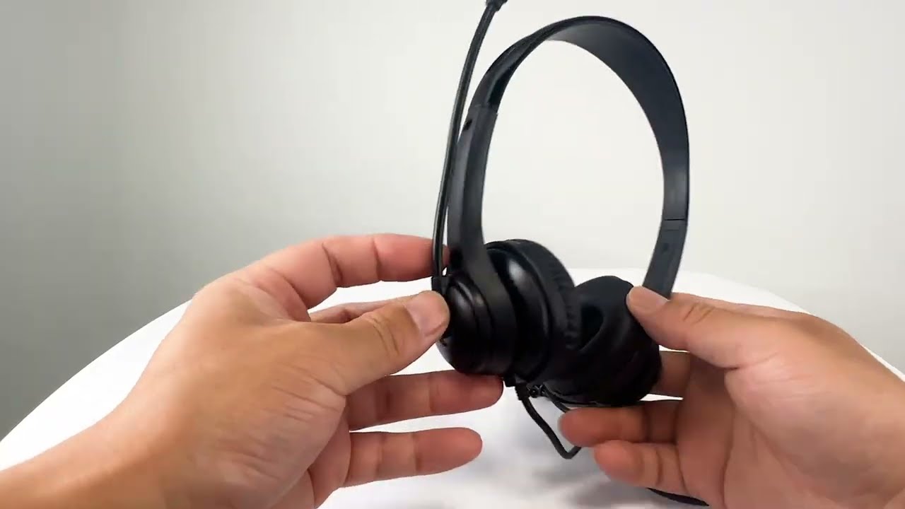 Laser Wired Conference Headset | Boom Mic for Meetings, Classes and Calls