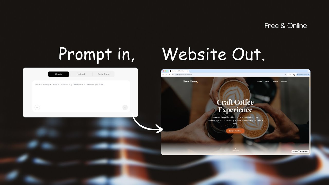 Is this Legal? Create a Website Just by Typing! (No Code) #vibecode #aiwebsitebuilder