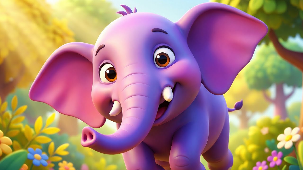 मोटा हाथी राजा 🐘 | Cute Elephant Song for Kids | Hindi Nursery Rhyme | Kiyutoon
