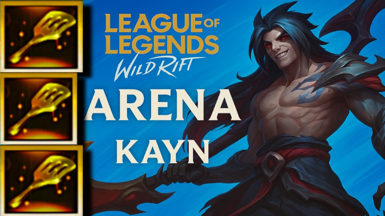 ARENA - KAYN w/ GOLDEN SPATULA! Wild Rift (2v2v2v2) Full Build & Gameplay