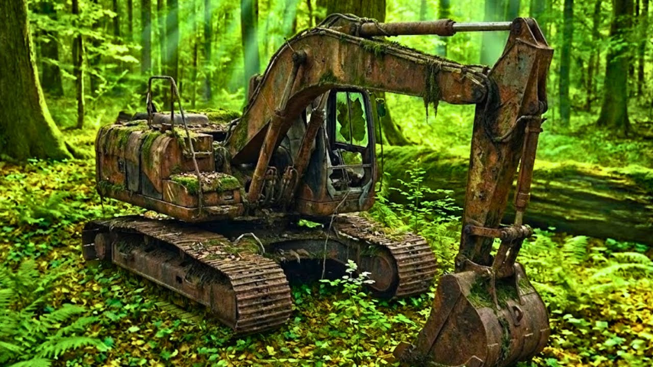 Abandoned Excavator Found in the Forest After 40 Years &mdash; Full Restoration