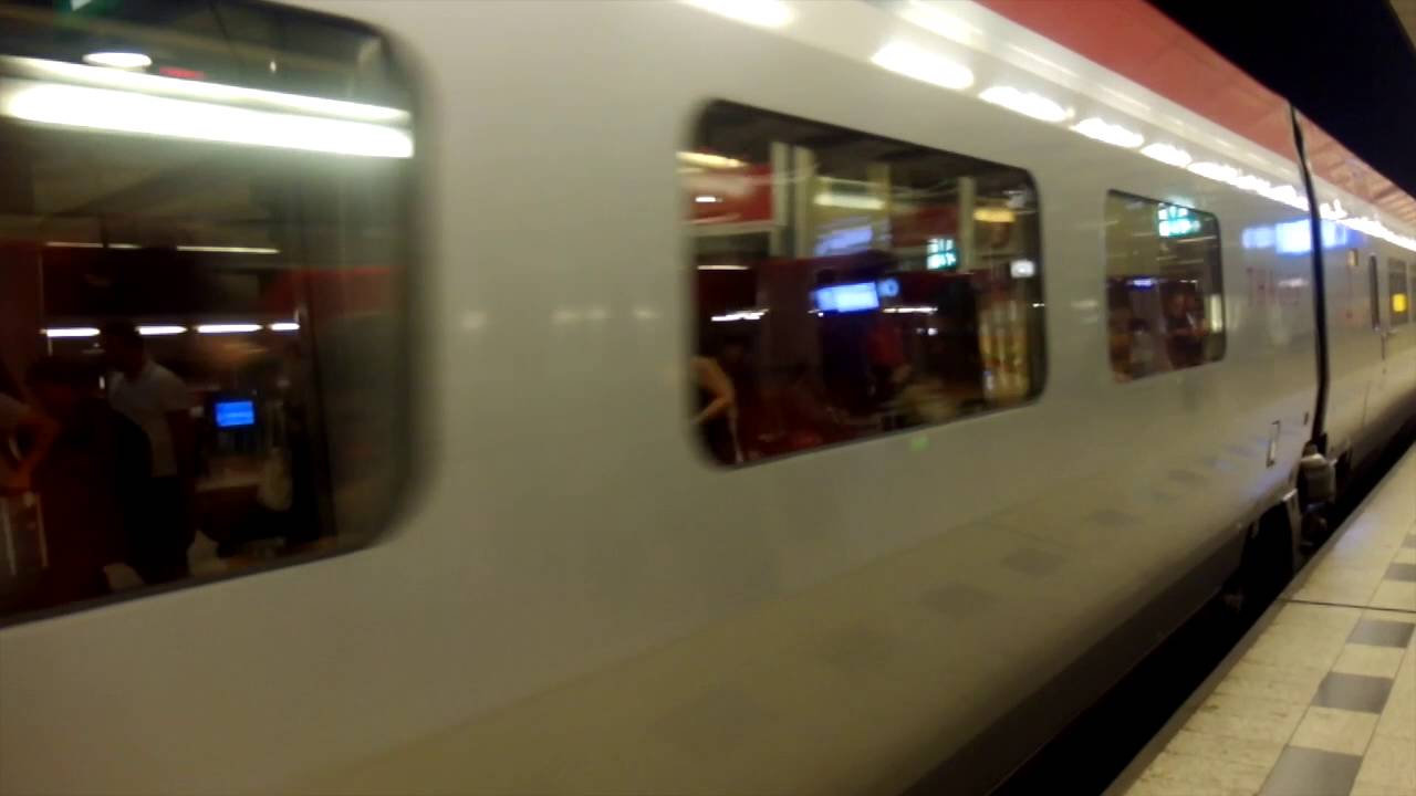 [1/2 100 subsribers special] TGV 3400 departure from Amsterdam Airport station.