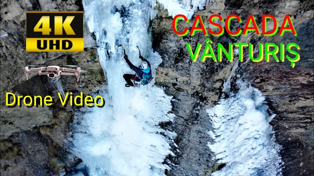 Sinaia Cascada Vanturis 🎥🎥🎥 Ice Climbing Romania