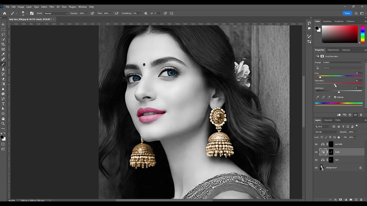 How To Colorize a Black & White Photo in Photoshop | Convert a Black & White Photo into Color in PS
